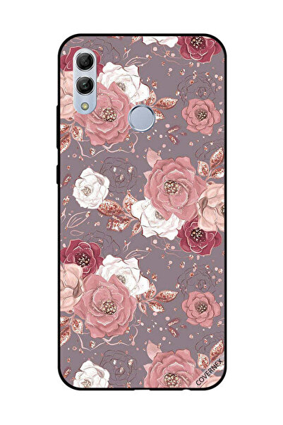 Covernex غطاء حماية لهاتف Honor 10 Lite بنمط زهور بلون الشوكولاتة