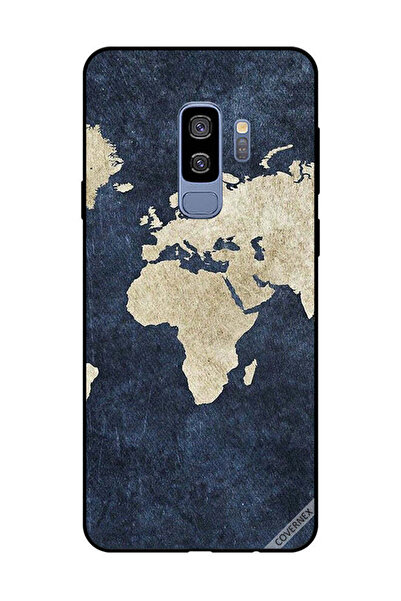 Covernex غطاء حماية لهاتف سامسونج جالاكسي S9 بلس بنمط خريطة على الجينز