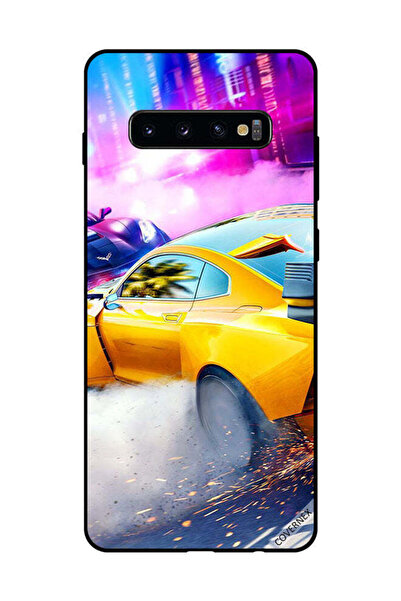 Covernex غطاء حماية لهاتف سامسونج جالاكسي S10 بلس - سيارة صفراء