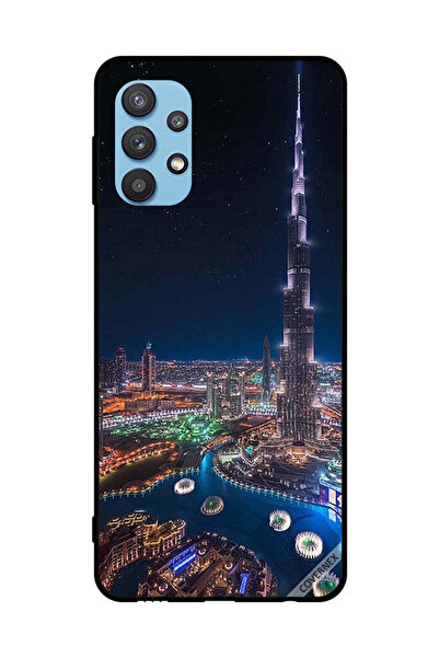 Covernex غطاء حماية لهاتف سامسونج جالاكسي M32 5G منظر ليلي لوسط المدينة