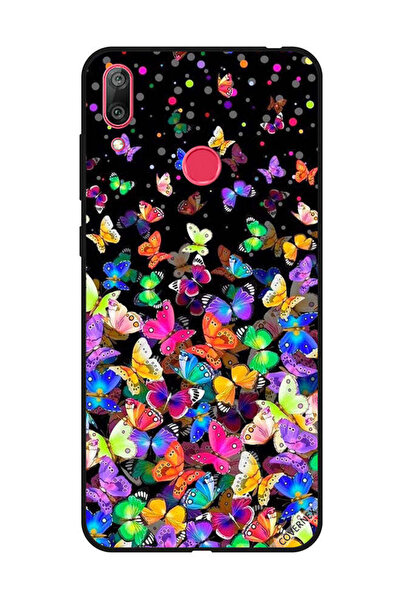 Covernex غطاء حماية لهاتف هواوي Y7 Prime 2019 - فراشات صغيرة متعددة الألوان
