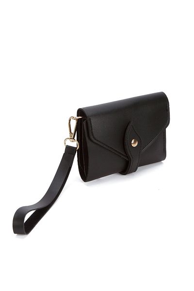 Av A Dos Mini Women's Wallet with Hand Wrist Strap Cash Coin Compartment Wallet with Leaflet