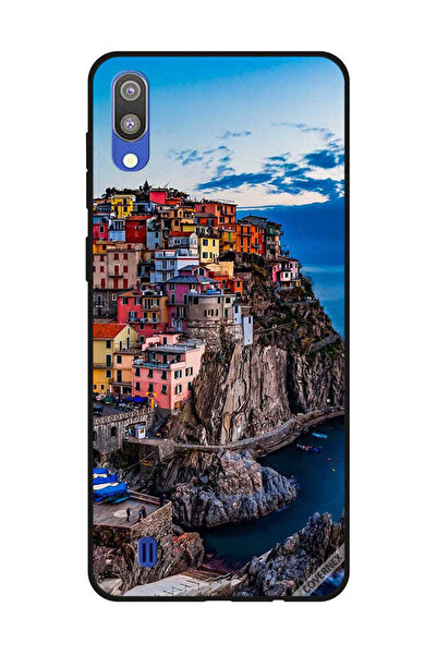 Covernex غطاء حماية لهاتف سامسونج جالاكسي M10 - منازل ملونة على البحر