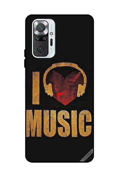 Covernex غطاء حماية لهاتف شاومي ريدمي نوت 10 برو 4G، تصميم كلاسيكي، أحب الموسيقى