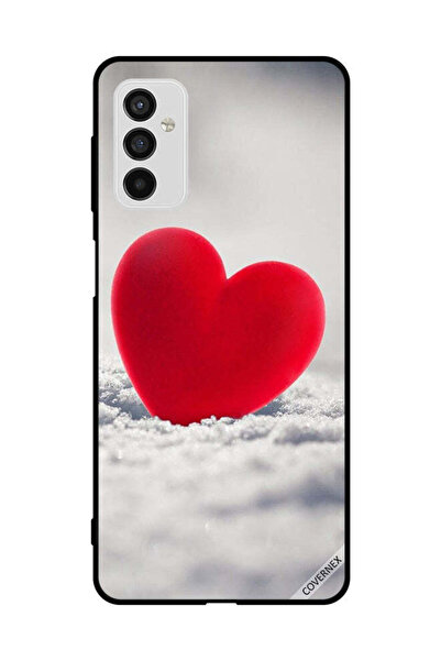 Covernex غطاء حماية لهاتف سامسونج جالاكسي M52 5G بتصميم قلب أحمر جميل