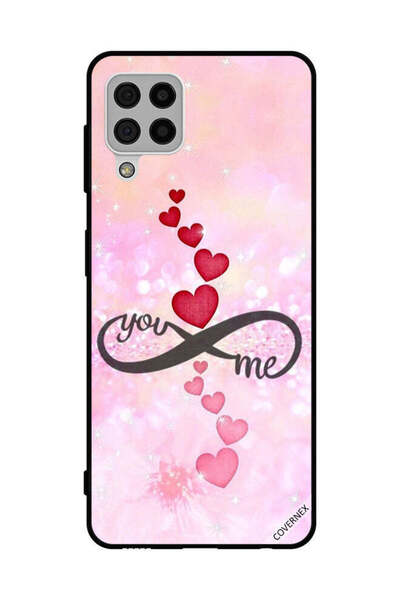 Covernex غطاء حماية لهاتف سامسونج جالاكسي A22 4G قلوب حمراء ووردية أنت إنفيني...