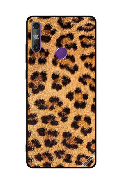 Covernex غطاء حماية لهاتف هواوي إنجوي 20E بنقشة جلد النمر باللونين الأسود والبني