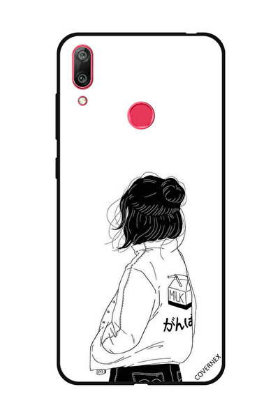 Covernex غطاء حماية لهاتف هواوي Y7 برايم 2019 فتاة تفكر بعمق
