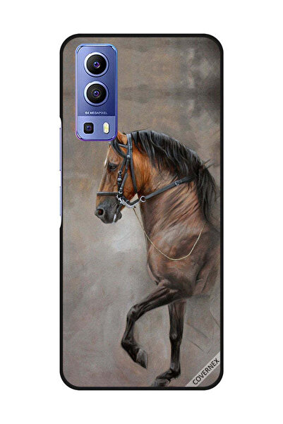 Covernex غطاء حماية لهاتف Vivo Y72 5G صورة حصان عتيقة