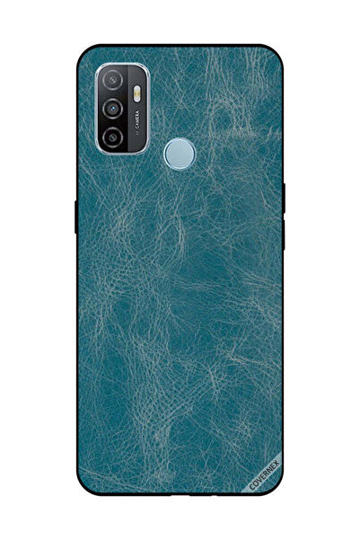 Covernex غطاء حماية لهاتف OPPO A53/A53S بنقشة جلد أزرق