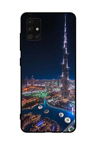 Covernex غطاء حماية لهاتف سامسونج جالاكسي A51 4G منظر ليلي لوسط المدينة
