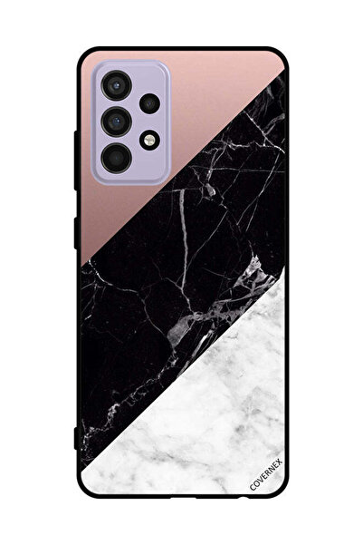 Covernex غطاء حماية لهاتف سامسونج جالاكسي A52s 5G، أبيض وأسود، الجزء العلوي م...