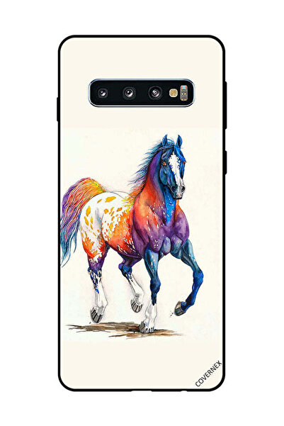 Covernex غطاء حماية لهاتف سامسونج جالاكسي S10 - حصان ملون