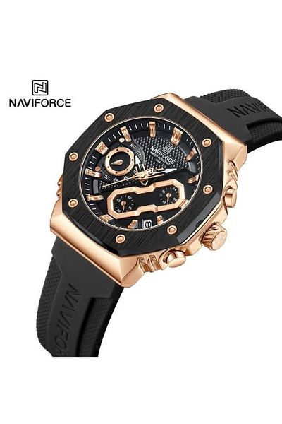 Naviforce Men's Luxury Sport Watch – Analog Quartz Multifunctional Chronograph Waterproof