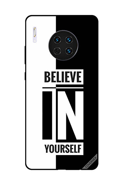 Covernex غطاء حماية لهاتف هواوي ميت 30 - ثق بنفسك - أسود وأبيض