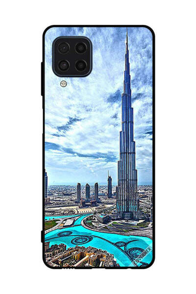 Covernex غطاء حماية لهاتف سامسونج جالاكسي M22 4G برج خليفة - غيوم مؤثرة