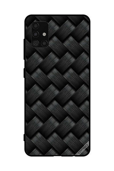 Covernex غطاء حماية لهاتف سامسونج جالاكسي A51 4G بنمط خطوط سوداء