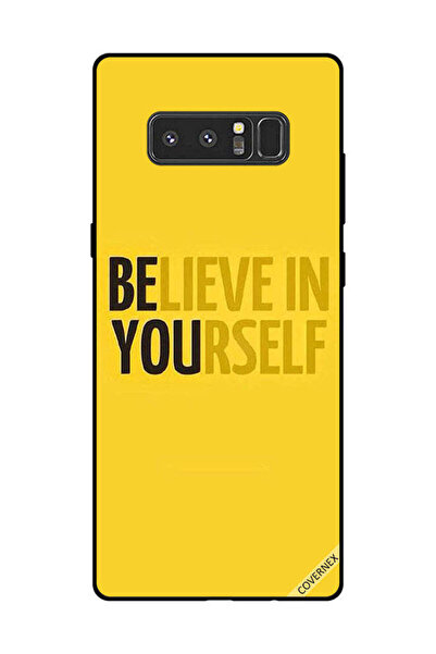 Covernex غطاء حماية لهاتف سامسونج جالكسي نوت 8 - ثق بنفسك - أصفر