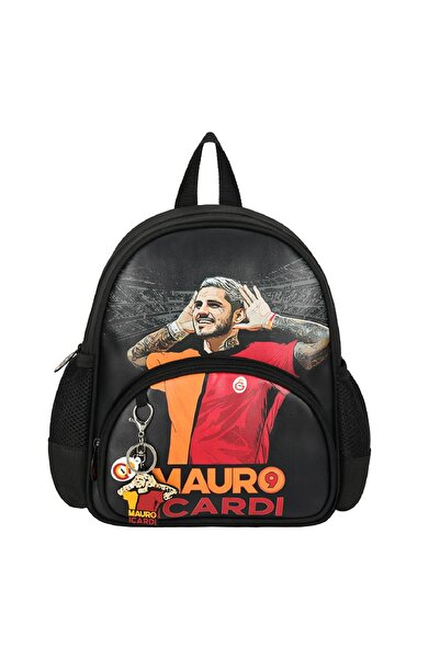 Galatasaray 2 Bölmeli Mauro Icardi Suni Deri Anaokulu Çantası + Beslenme Çantası