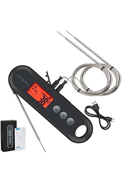 Inkbird Digital Food Thermometer Supports External Probes Instant Read Meat Thermometer Grilling Lar