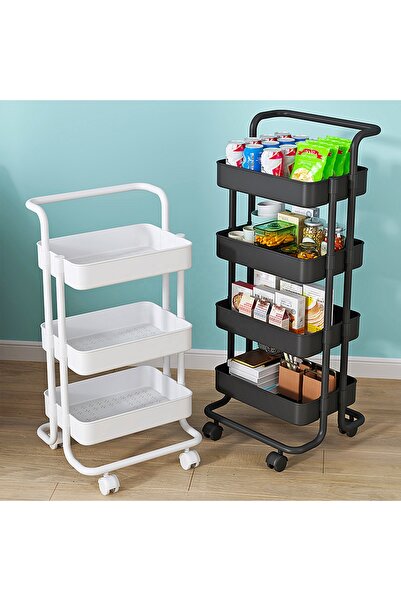 Generic 4 Tier Movable Organizer Kitchen Home Storage Rolling Drawer Cart Trolley Storage Rack Cart