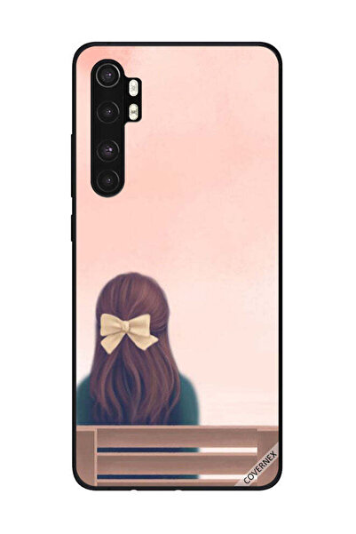 Covernex غطاء حماية لهاتف شاومي مي نوت 10 لايت - فتاة جميلة تحمل الزهور