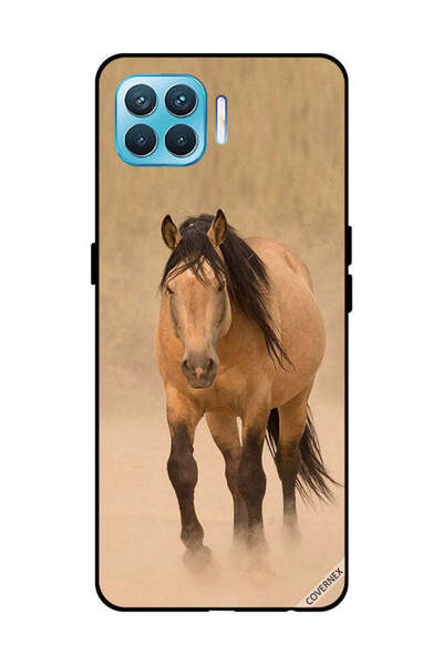 Covernex غطاء حماية لهاتف OPPO F17 Pro - سباق الخيل البني