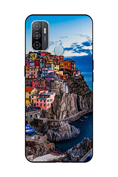 Covernex غطاء حماية لهاتف OPPO A53/A53S - منازل ملونة على البحر