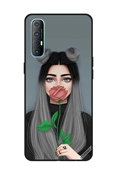Covernex غطاء حماية لهاتف OPPO Reno 3 Pro بغطاء على شكل فتاة لطيفة تخفي فمها ...