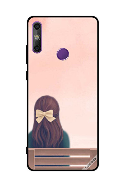 Covernex غطاء حماية لهاتف هواوي إنجوي 20E - فتاة جميلة على مقعد