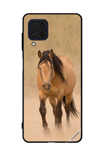 Covernex غطاء حماية لهاتف سامسونج جالاكسي F22 4G - سباق الخيل البني