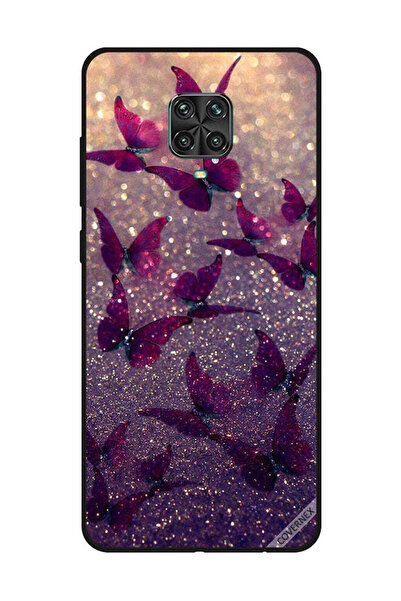 Covernex غطاء حماية لهاتف شاومي ريدمي نوت 9S/9 برو بنقشة فراشات لامعة