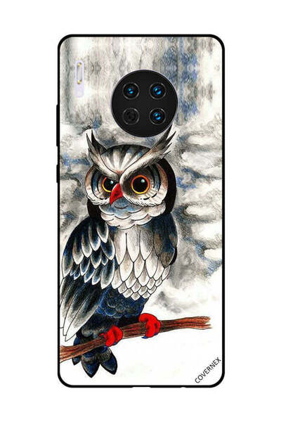 Covernex غطاء حماية لهاتف هواوي ميت 30 برسومات بومة فنية