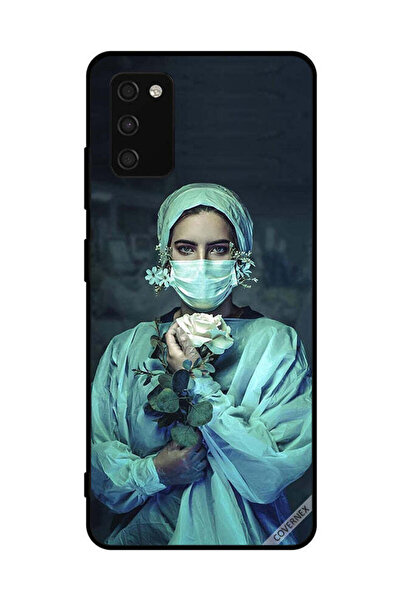 Covernex غطاء حماية لهاتف سامسونج جالاكسي A03s 4G ممرضة تحمل زهرة