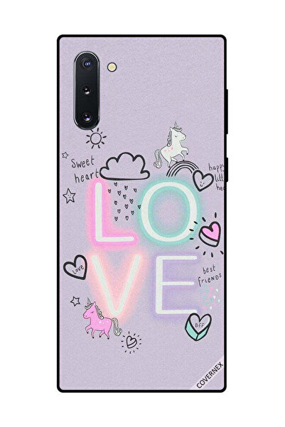Covernex غطاء حماية لهاتف سامسونج جالكسي نوت 10 - قلب حلو، حب، وحيد القرن
