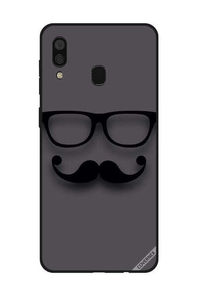 Covernex غطاء حماية لهاتف سامسونج جالاكسي A30 - أسود زجاجي وشارب