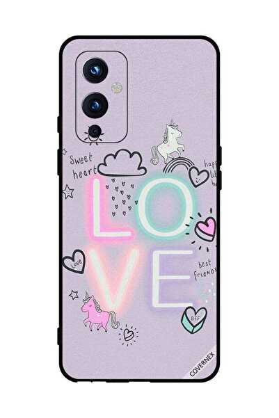 Covernex غطاء حماية لهاتف OnePlus 9 - قلب حلو، حب، وحيد القرن