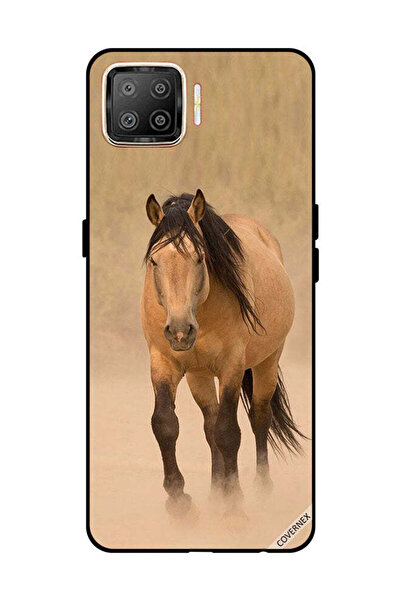 Covernex غطاء حماية لهاتف OPPO F17 - سباق الخيل البني