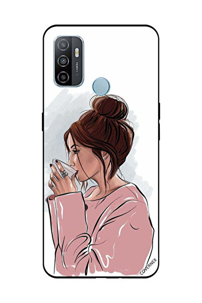 Covernex غطاء حماية لهاتف OPPO A53/A53S مع شاي الشرب