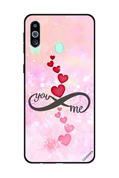 Covernex غطاء حماية لهاتف سامسونج جالاكسي M40/A60 قلوب حمراء ووردية أنت إنفين...