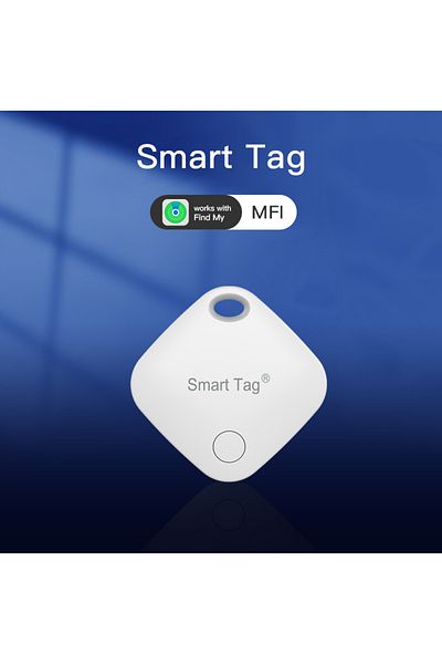 Choice White Smart Bluetooth Alarm Tracker Works with Find My APP Anti Lost Device for Iphone Tag Replaceme