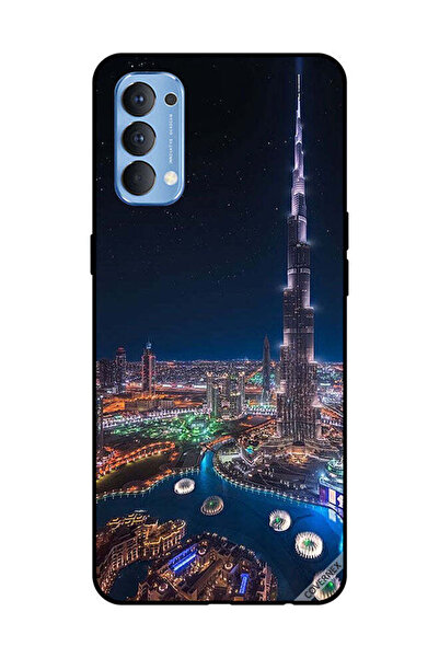 Covernex غطاء حماية لهاتف OPPO Reno 4 4G منظر ليلي لوسط المدينة