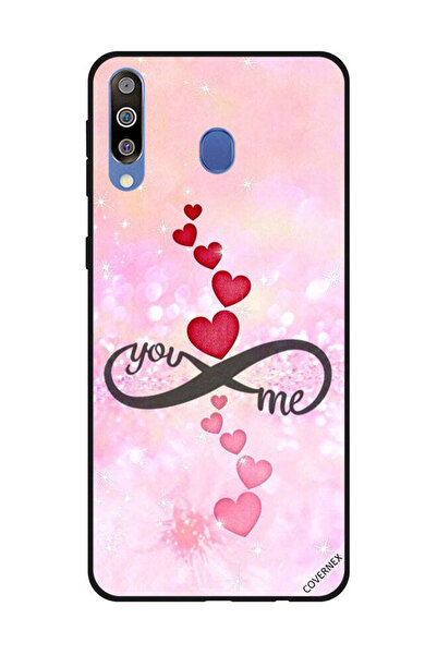 Covernex غطاء حماية لهاتف سامسونج جالاكسي M30 - قلوب حمراء ووردية - يو إنفيني...