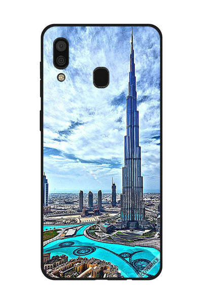 Covernex غطاء حماية لهاتف سامسونج جالاكسي A30 - برج خليفة - غيوم مؤثرة
