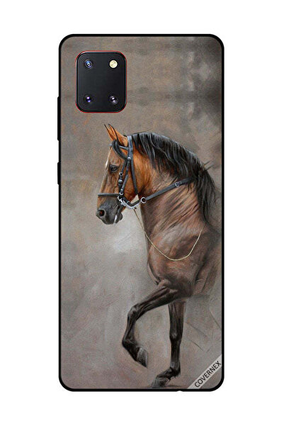 Covernex غطاء حماية لهاتف سامسونج جالاكسي نوت 10 لايت صورة حصان عتيقة