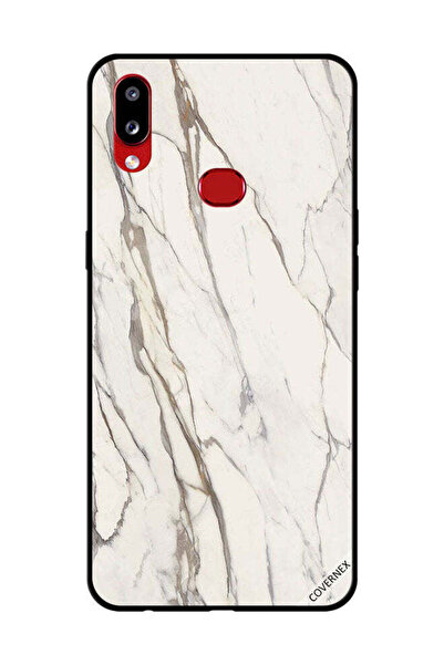 Covernex غطاء حماية لهاتف سامسونج جالاكسي A10s بنمط رخامي أبيض متشقق