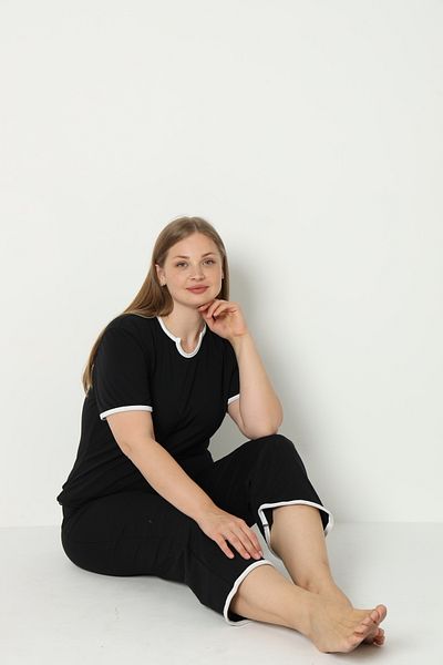 FAMES PİJAMA SUMMER PLUS SIZE PAJAMA SET