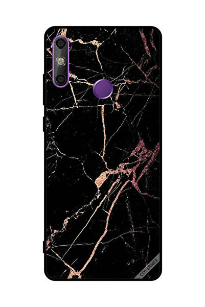 Covernex غطاء حماية لهاتف هواوي إنجوي 20E بنمط رخامي أسود