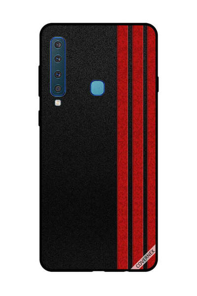 Covernex غطاء حماية لهاتف سامسونج جالاكسي A9 2018 بثلاثة خطوط عمودية حمراء