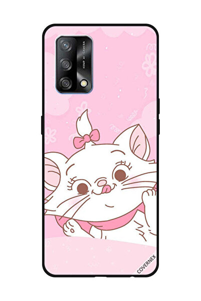 Covernex غطاء حماية لهاتف OPPO A74/F19 4G بتصميم مشبك شعر وردي